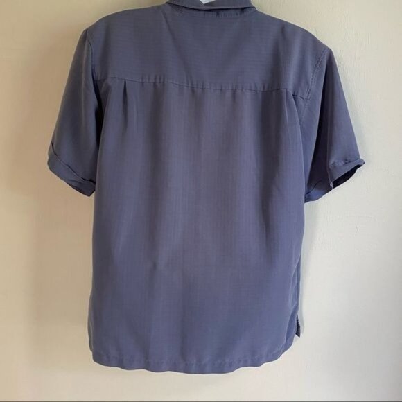 Havana Short Sleeve Button Down Shirt with Embroidered Detail Mens Large - Picture 5 of 6